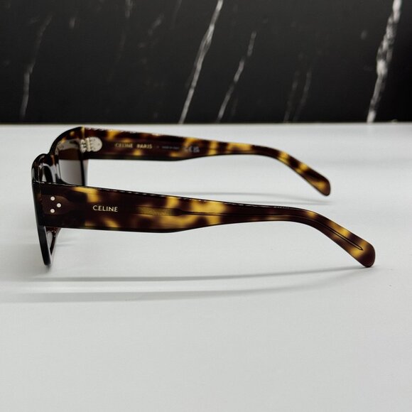 NEW CELINE CL40297U 53E HAVANA WOMEN SUNGLASSES CELINE - Picture 7 of 10